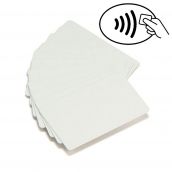 Carte Zebra PVC blanc Mifare 1K Classic Infineon