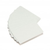 500 cartes economique en PVC blanc 0,38mm inscriptible au dos
