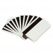 500 cartes premium en PVC blanc avec piste magnétique