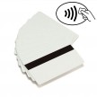 100 cartes PVC blanc UHF,RFID avec piste magnétique