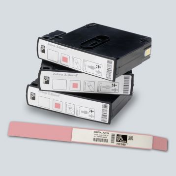 Bracelet ZEBRA - Z-Band UltraSoft bébé - BORD ROSE - en cartouche