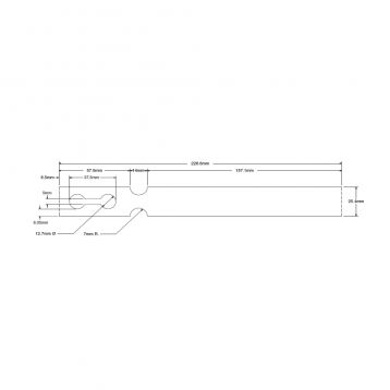 Zebra Extra Tuff  8000T - 25mmx229mm - Etiquette pépinière en polyoléfine 180 Tag