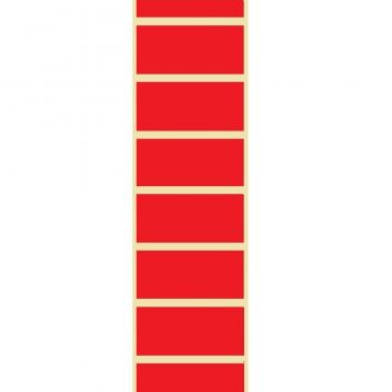 Zebra Z-Perform 1000T ROUGE - 51mmx25mm - Etiquette velin