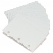 500 cartes economique en PVC blanc 0,76mm, sécable en trois mini cartes