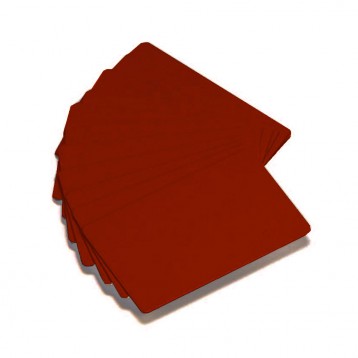 Carte Zebra PVC couleur rouge