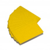 500 cartes PVC couleur jaune