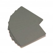 500 cartes PVC couleur argent métallisé