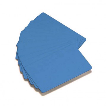 Carte Zebra PVC couleur bleu