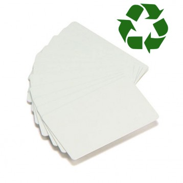 Carte Zebra PVC recyclé blanc