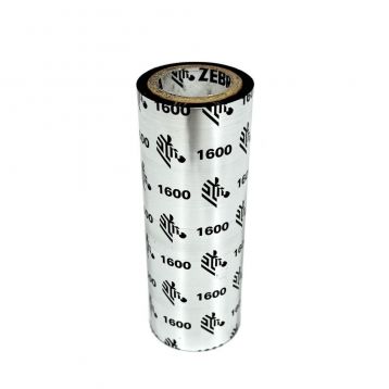 Echantillon Zebra Cire 1600 - 110mmx50m - Ruban noir Echantillon Zebra Cire 1600 - 110mmx50m - Ruban noir